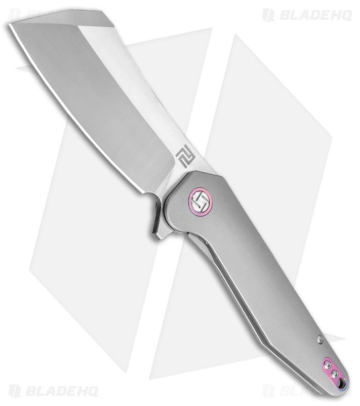 Artisan Cutlery Osprey Frame Lock Knife Gray Ti (3.6" Satin CPM-S35VN)