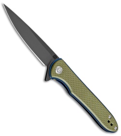 Artisan Cutlery Shark Liner Lock Knife OD Green G-10 (4" Black) 1707P-BGN