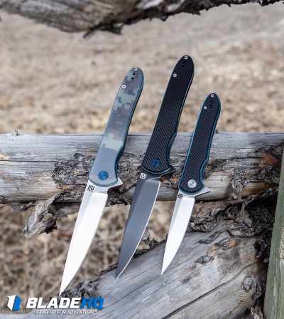 Artisan Cutlery Shark Liner Lock Knife Digital Camo G-10 (4" Stonewash) 1707P-CG
