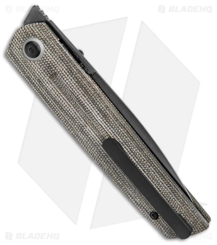 Artisan Cutlery Sirius Liner Lock Knife Green Micarta (3.5" Black) 1849P-DODG