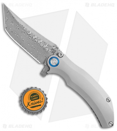 Artisan Cutlery Tacit Liner Lock Knife Titanium (3.3" Damascus) 