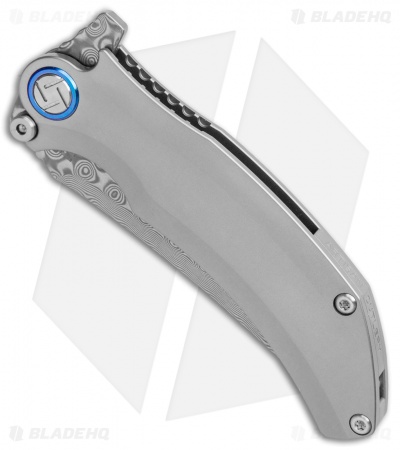 Artisan Cutlery Tacit Liner Lock Knife Titanium (3.3" Damascus) 