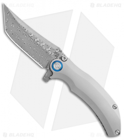 Artisan Cutlery Tacit Liner Lock Knife Titanium (3.3" Damascus) 