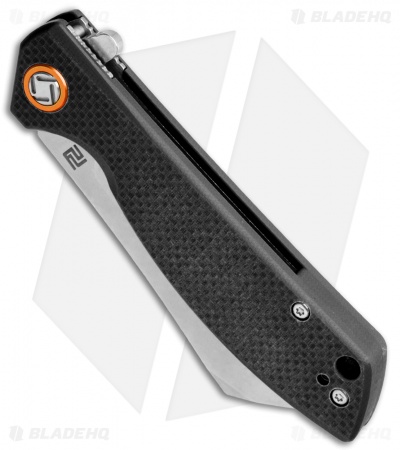Artisan Cutlery Small Tomahawk Liner Lock Knife Black G-10 (3" Stonewash)