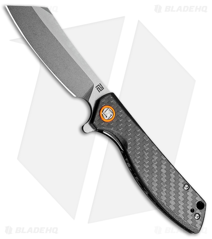 Artisan Cutlery Small Tomahawk Liner Lock Knife Carbon Fiber/G-10 (3" Stonewash)