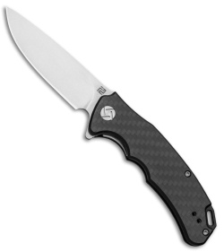 Artisan Cutlery Small Tradition Liner Lock Knife Carbon Fiber (3" Stonewash) 