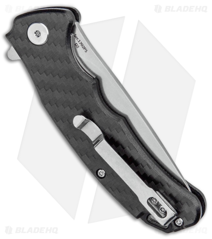 Artisan Cutlery Small Tradition Liner Lock Knife Carbon Fiber (3" Stonewash) 