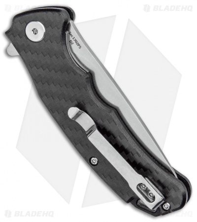 Artisan Cutlery Small Tradition Liner Lock Knife Carbon Fiber (3" Stonewash) 