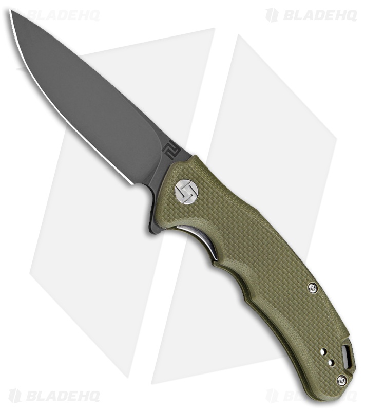 Artisan Cutlery Tradition Liner Lock Knife OD Green G-10 (3.8" Black) 