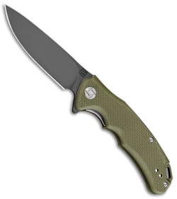 Artisan Cutlery Tradition Liner Lock Knife OD Green G-10 (3.8" Black) 