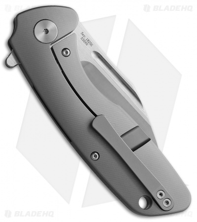 Artisan Cutlery Wren Frame Lock Knife Gray Ti (3" Satin CPM-S35VN) 