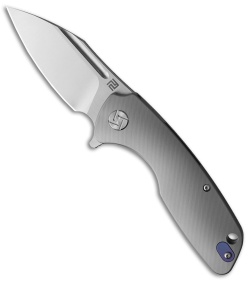 Artisan Cutlery Wren Frame Lock Knife Gray Ti (3" Satin CPM-S35VN) 