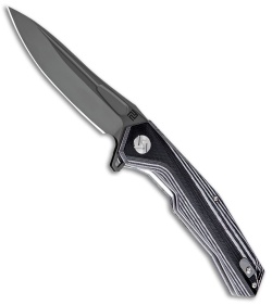 Artisan Cutlery Zumwalt Liner Lock Knife Black/White G-10 (3.8" Black)