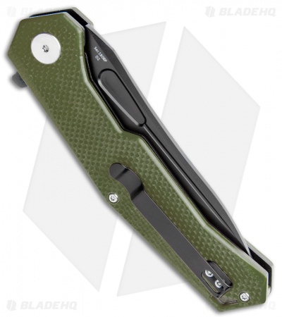 Artisan Cutlery Zumwalt Liner Lock Knife Textured OD Green G-10 (3.8" Black)