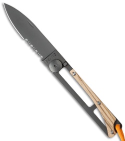 Baladeo Papagayo Skinny Framelock Knife (3.25" Gray Serr) 