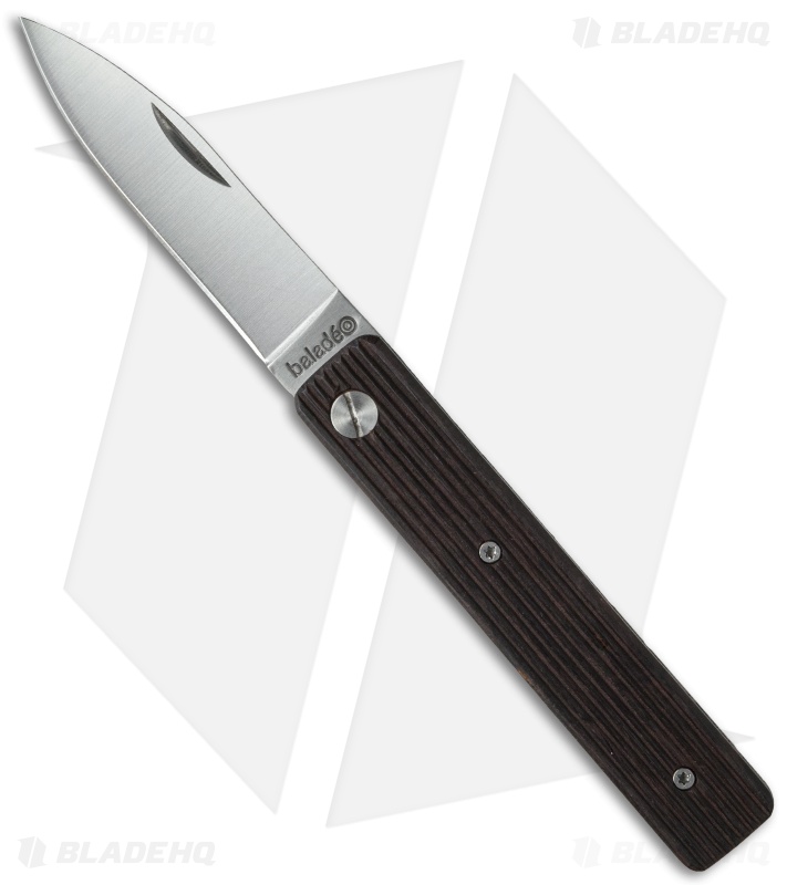Baladeo Papagayo Grenadilla Wood Slip Joint Knife (3" Satin) 