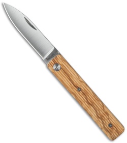 Baladeo Papagayo Olive Wood Slip Joint Knife (3" Satin) 