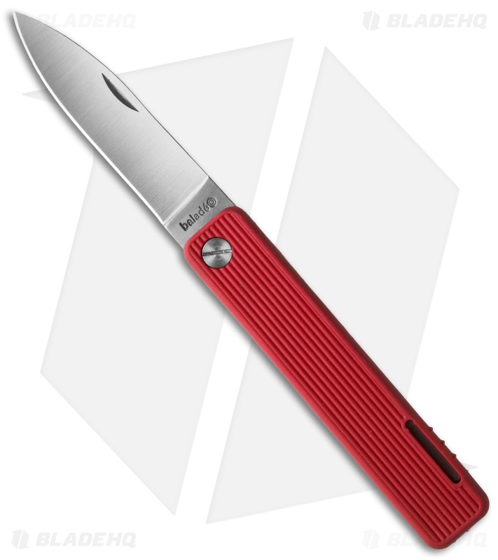Baladeo Papagayo Red Lockback Knife (3" Satin)