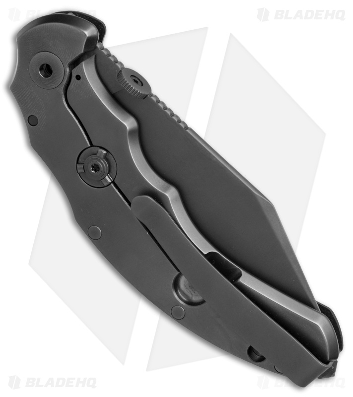 Bastinelli Dragotac Compact Titanium Frame Lock Knife Black G-10 (3.625" Black)