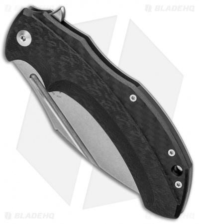 Fox Knives Bastinelli Shadow Frame Lock Flipper Knife (3.75" Stonewash) FX-533CF