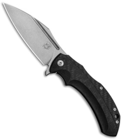 Fox Knives Bastinelli Shadow Frame Lock Flipper Knife (3.75" Stonewash) FX-533CF