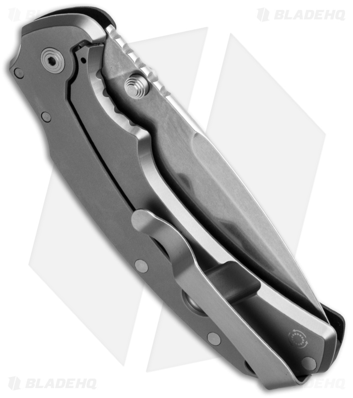 Bastinelli RED Folder Frame Lock Knife (3.5" Stonewash)