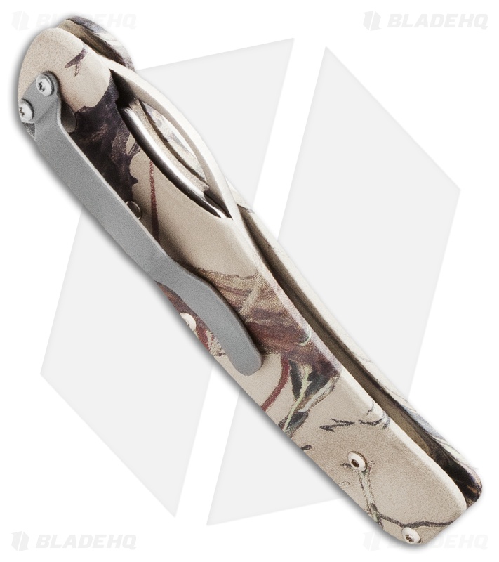 Bear Cutlery Sideliner Gut Hook Knife Camouflage Aluminum (3.25" Satin) 9112G