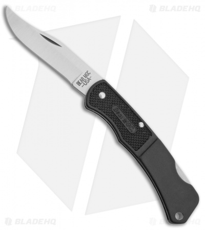 Bear and Son Black Zytel Lockback (2.75" Satin)