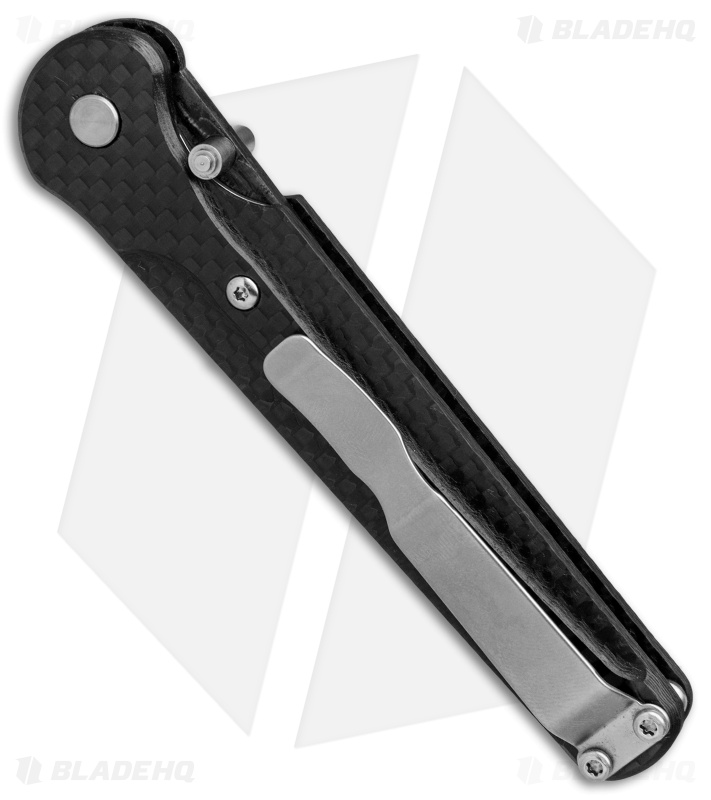 Bear OPS Stiletto Liner Lock Knife Carbon Fiber (3.1" Damascus)