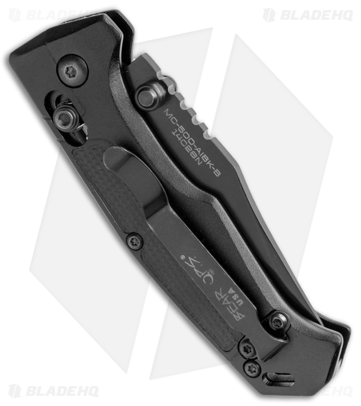 Bear OPS Mini Rancor IV Clip Point Slide Lock Knife (2.75" Black) MC-500-ALBK-B