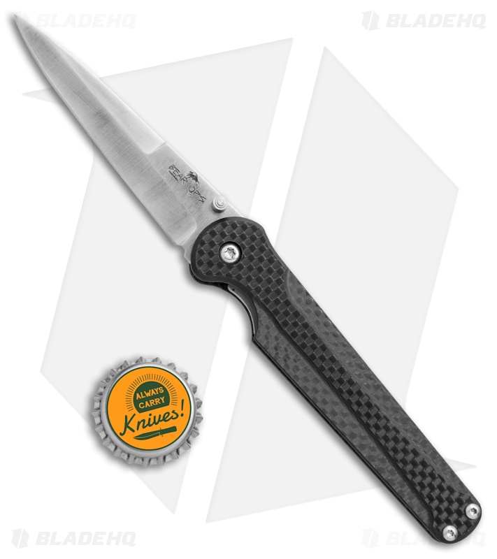 Bear OPS Stiletto Liner Lock Knife Carbon Fiber (3.25" Satin) MC-300-CF-S