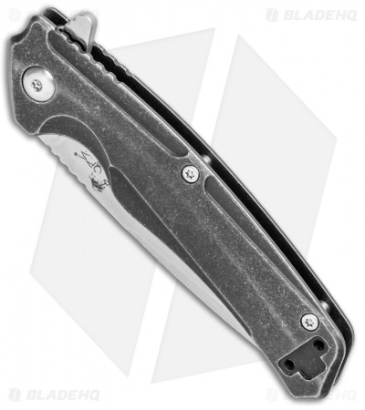 Bear OPS Rancor VII  Frame Lock Knife Black SW Titanium (3" Satin) MC-700-Ti-S
