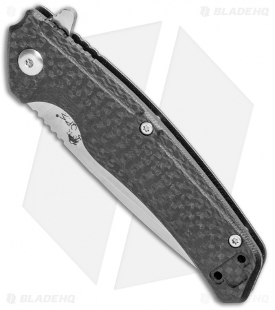 Bear OPS Rancor VII  Frame Lock Knife Black SW Ti/CF  (3" Satin) MC-700-TiCF-S