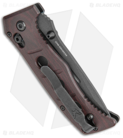 Benchmade Mini Adamas AXIS Lock Knife Burgundy Micarta (3.3" Black) 273BK-2201