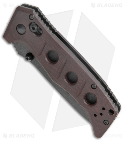 Benchmade Mini Adamas AXIS Lock Knife Burgundy Micarta (3.3" Black) 273BK-2201