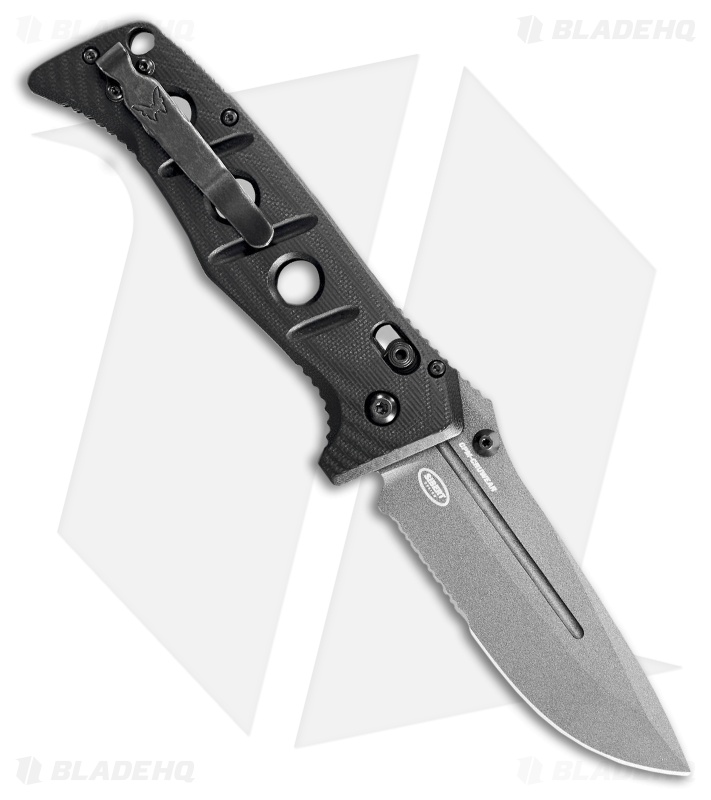 Benchmade Adamas 275 AXIS Lock Serrated Folding Knife Black