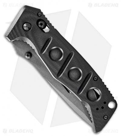 Benchmade Adamas AXIS Lock Knife Black G-10 (3.8" Gray Serr) 275SGY-1