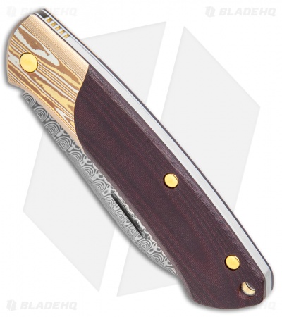 Benchmade Gold Class Proper Slip Joint Knife Black/Burgundy Micarta (2.8 Dama)