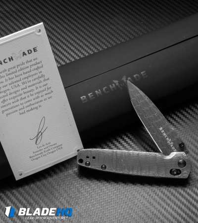 Benchmade Gold Class Valet AXIS Lock Knife (Damascus) 485-151