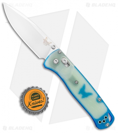 Benchmade Bugout AXIS Lock Knife Jade G-10 (3.24" Satin 20CV) 535-1901
