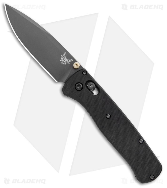 Flytanium Black G-10 Scales + Benchmade Bugout Knife (Gray)