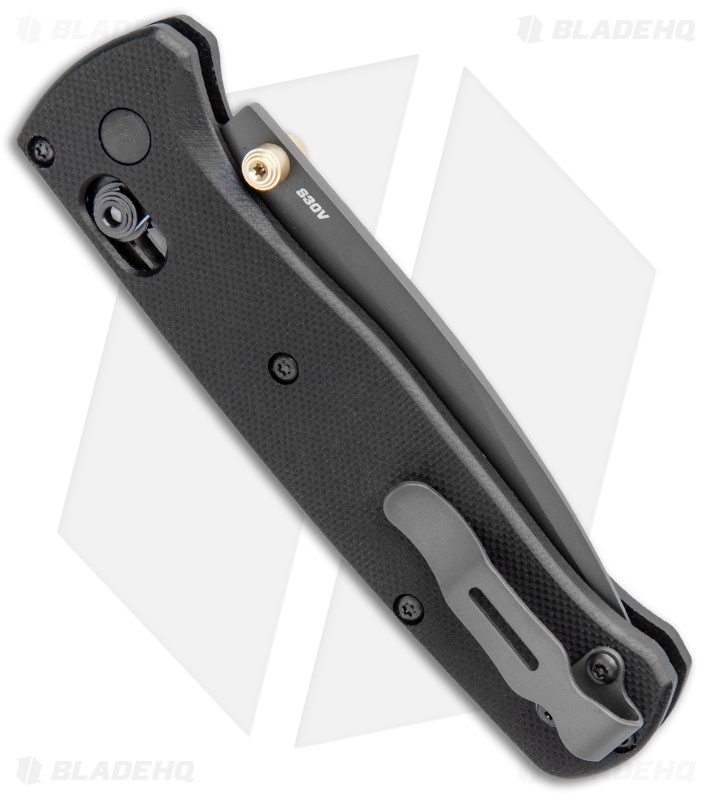 Flytanium Black G-10 Scales + Benchmade Bugout Knife (Gray)