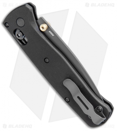 Flytanium Black G-10 Scales + Benchmade Bugout Knife (Gray)