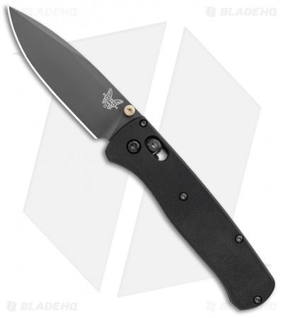 Flytanium Black G-10 Scales + Benchmade Bugout Knife (Gray)