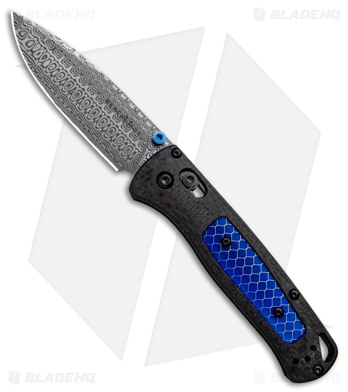 Benchmade 535-191 Bugout Gold Class AXIS Lock Knife Ghost CF (3.2" Damasteel)