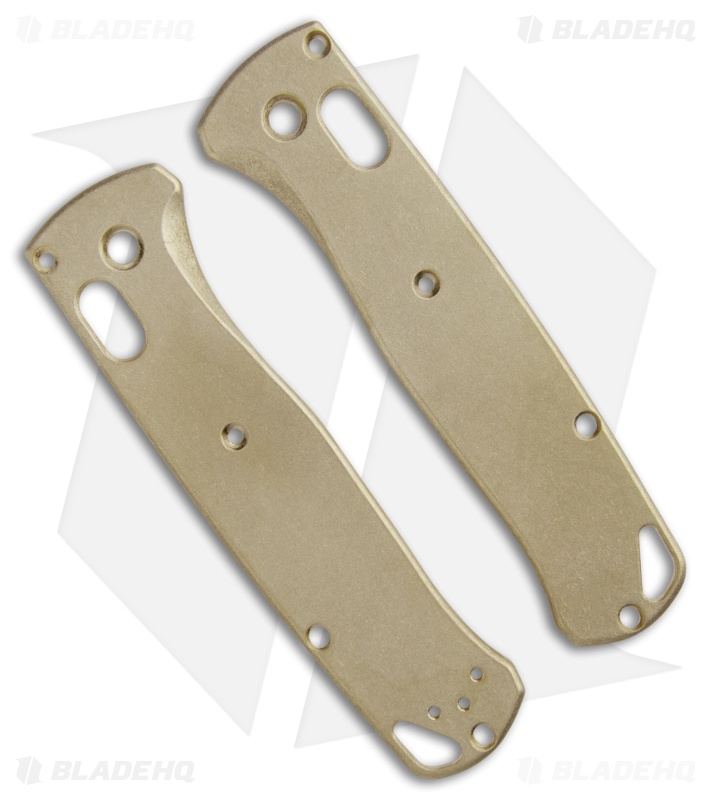 Flytanium Classic Brass Scales for Benchmade Bugout - Stonewash