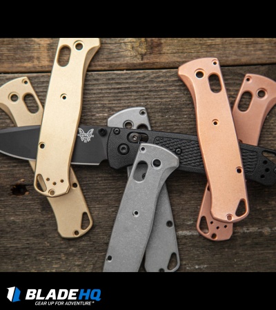 Flytanium Classic Titanium Scales for Benchmade Bugout - Stonewash