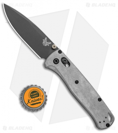 Flytanium Titanium Scales + Benchmade Bugout Knife (Gray)