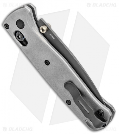 Flytanium Titanium Scales + Benchmade Bugout Knife (Gray)