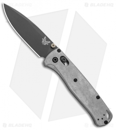 Flytanium Titanium Scales + Benchmade Bugout Knife (Gray)